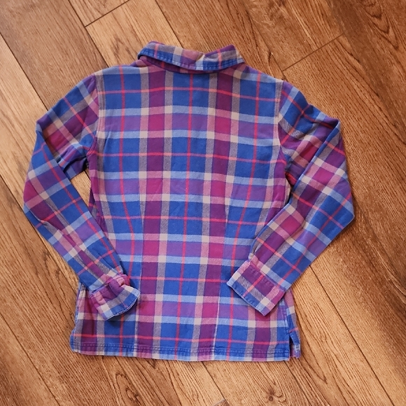 Patagonia Womens Plaid Shirt - Blue and Pink - Picture 5 of 6